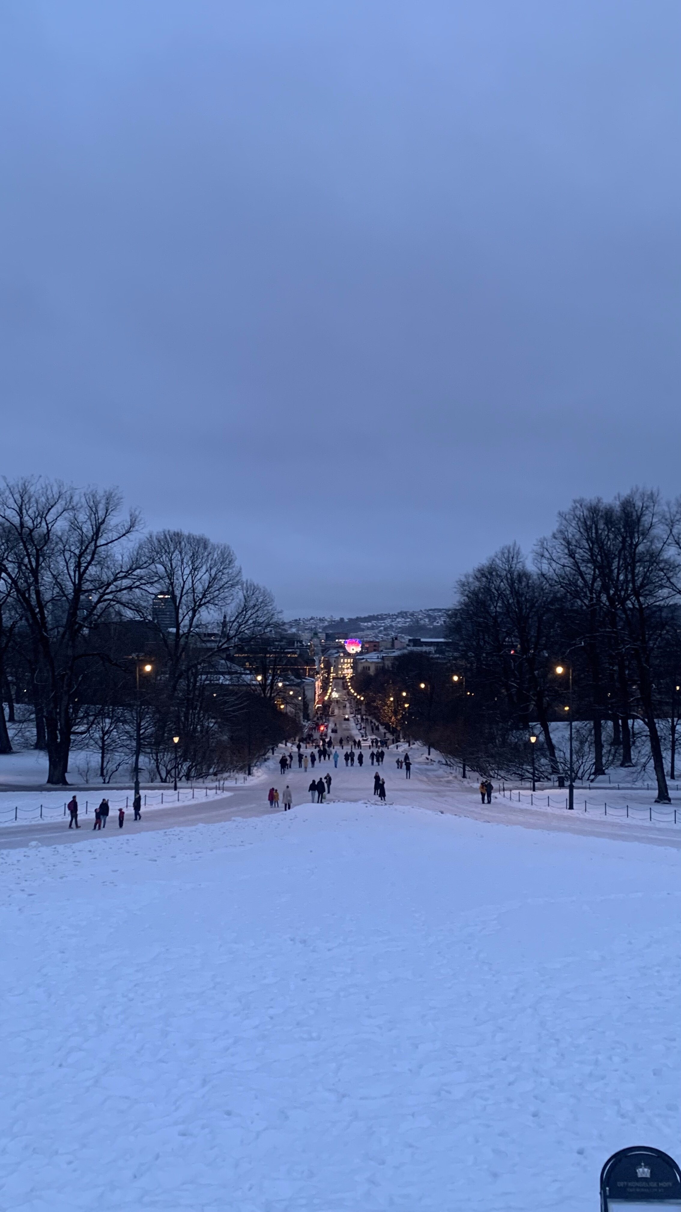 Oslo, in the cold that has settled in